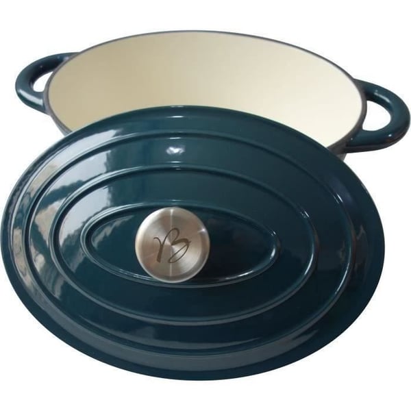 BAUMALU gryde 30 cm - Oval form - Blågrøn BAUMALU gryde 30 cm - Oval form - Blågrøn