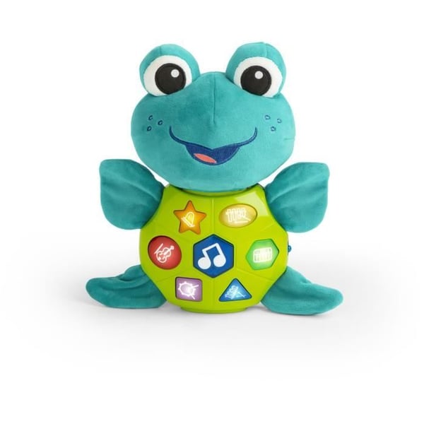 BABY EINSTEIN NEPTUNUS Sköldpaddan Plyschmusikalisk uppvaknandeleksak. Interaktiv. Flerspråkig. 6 instrumentljud. Lärande färger.