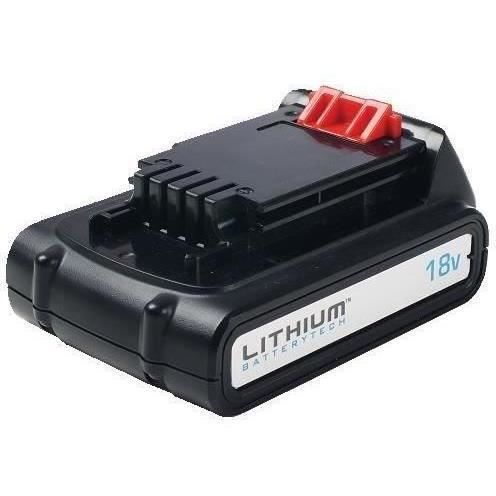 18V BLACK+DECKER 2,0 Ah litiumbatteri - BL2018-XJ