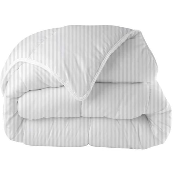 Varm dyne 220x240 cm BLANREVE PRESTIGE Multibeskyttelse - 100% Polyester - 2 Personer - Stribet satin