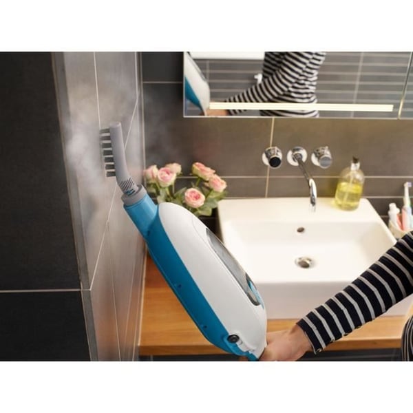 BLACK+DECKER - FSMH13E10-QW - Ångmopp med handhållen rengöring 1300W - 10 tillbehör medföljer - 4,8M kabel