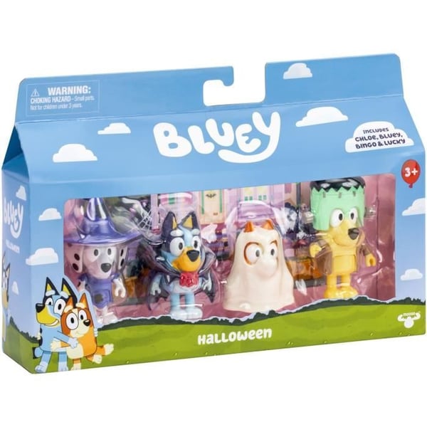 Figuurisetti - BLUEY - Pukujen kokoelma - 4 nivellettyä figuuria - Mukana lisävarusteet Figuurisetti - BLUEY - Pukujen kokoelma - 4 nivellettyä figuuria - Mukana lisävarusteet