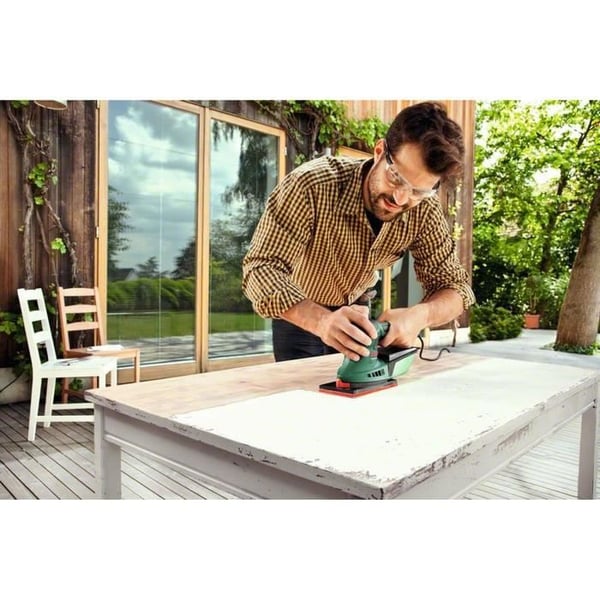 Bosch-monitoimihiomakone - PSM 200 AES (toimitetaan 2 hiomapaperin, hiomatyynyn ja kotelon kanssa)
