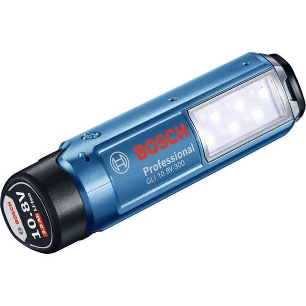Bosch Professional GLI 12V-300 lampa utan batteri 6 lysdioder - 300 lumen - upp till 9 timmars ljusstyrka - 06014A1000
