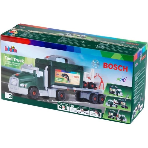 Tee-se-itse-lelu - KLEIN - Bosch DIY-kuorma-auto koottavaksi/purettavaksi - Rakennussarja, jossa on yli 80 osaa. Tee-se-itse-lelu - KLEIN - Bosch DIY-kuorma-auto koottavaksi/purettavaksi - Rakennussarja, jossa on yli 80 osaa.