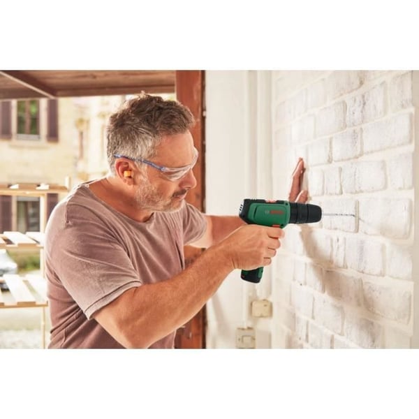 Bosch EasyImpact 1200 slagboremaskine (2 x 12V batterier. 1 oplader. 1 dobbeltskruetrækkerbit) - PowerForAll