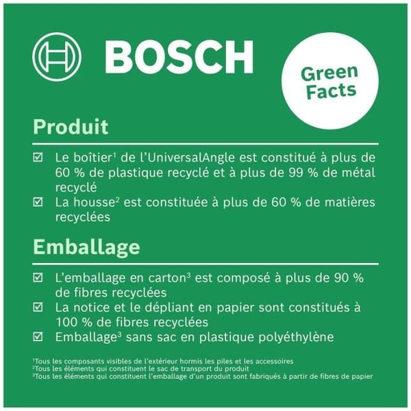 Bosch UniversalAngle vinkelmätare (exakt mätning och överföring av vinklar upp till 220°. med integrerad beräkningsfunktion för