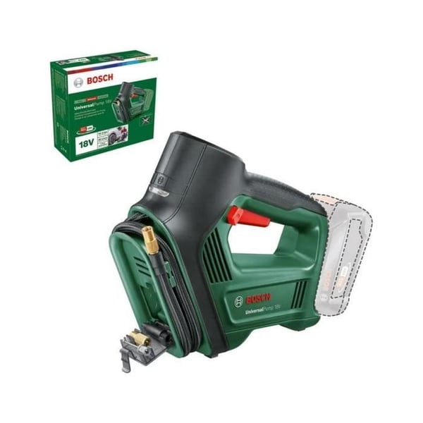 Bosch UniversalPump 18V batteridrevet kompressor (leveres uden batteri eller oplader)