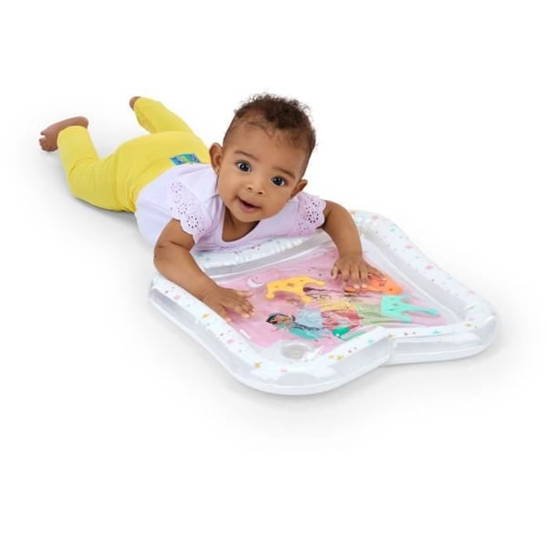 Babyvattenmatta - DISNEY BABY - PRINSESSER - Sensoriskt och pedagogiskt spel - Uppblåsbart - Från födseln - Lätt att rengöra