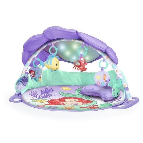 DISNEY BABY Ariel Babyaktivitetsmåtte - Bue. Sanse- og musikalsk legetøj. Lysfe. Spejl. Pude DISNEY BABY Ariel Babyaktivitetsmåtte - Bue. Sanse- og musikalsk legetøj. Lysfe. Spejl. Pude