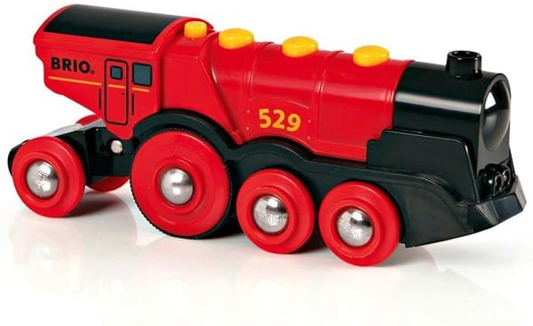 BRIO Kraftfuldt Rødt Batteridrevet Lokomotiv - Trætogsæt - Ravensburger - Fra 3 år - 33592