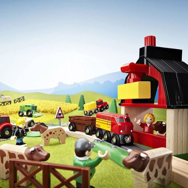 BRIO Puinen Maatilasetti - 20-osainen Täydellinen Setti - Ravensburger