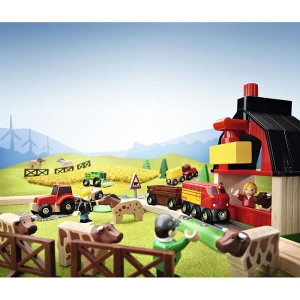 BRIO Puinen Maatilasetti - 20-osainen Täydellinen Setti - Ravensburger