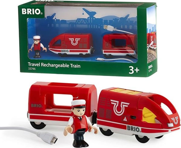 BRIO Ladattava matkustajajuna - Puinen junasetti - Ravensburger - Punainen - Unisex 3-vuotiaasta alkaen