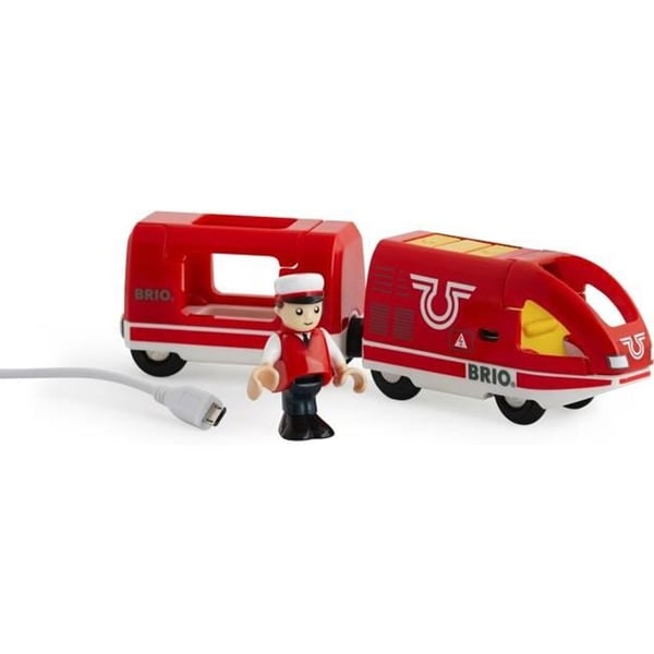BRIO Ladattava matkustajajuna - Puinen junasetti - Ravensburger - Punainen - Unisex 3-vuotiaasta alkaen