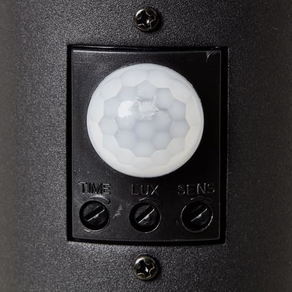 DODY E27 utomhuspollare med rörelsedetektor - BRILLIANT - Svart - IP44-certifierad