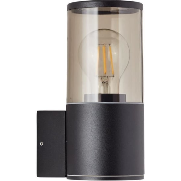 SERGIORO utomhusvägglampa - BRILLIANT - Aluminium/Plast - Frostad svart - E27 20W - IP44