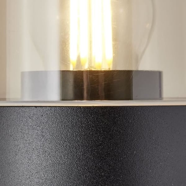 SERGIORO utomhusvägglampa - BRILLIANT - Aluminium/Plast - Frostad svart - E27 20W - IP44