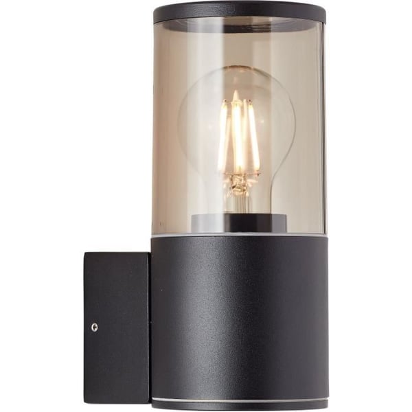 SERGIORO udendørs væglampe - BRILLIANT - Aluminium/Plast - Matteret sort - E27 20W - IP44