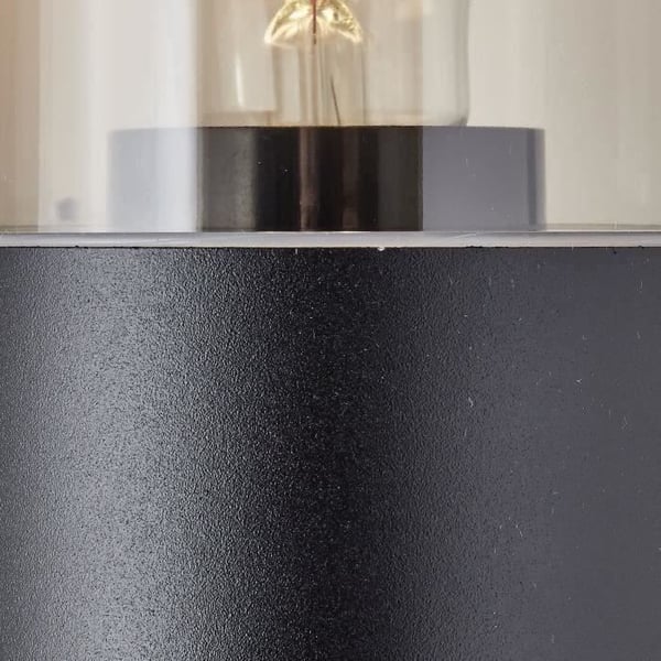 SERGIORO utomhusvägglampa - BRILLIANT - frostad svart - 2xE27 20W - aluminium/plast - IP44