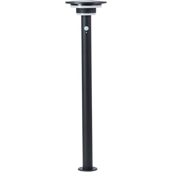 Utomhuspollare - BRILLIANT - GARVINA - LED och solcell - Rörelsedetektor - Rostfritt stål och plast - 4 W - Svart