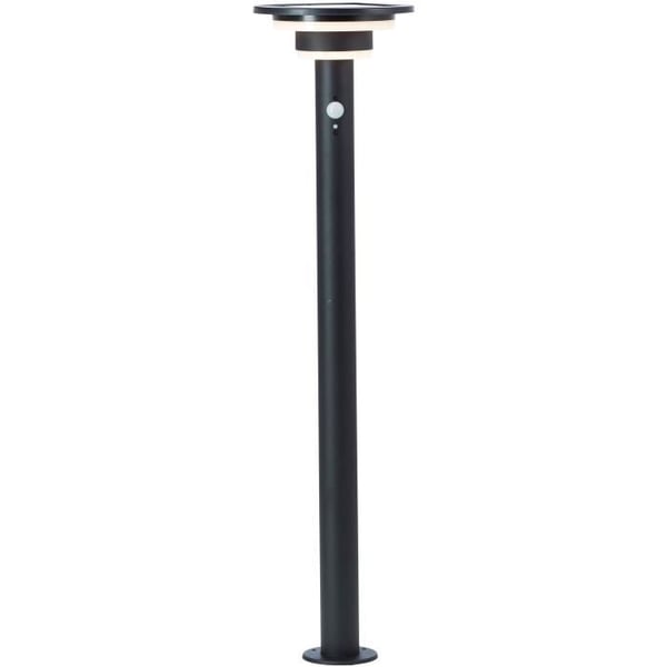 Utomhuspollare - BRILLIANT - GARVINA - LED och solcell - Rörelsedetektor - Rostfritt stål och plast - 4 W - Svart