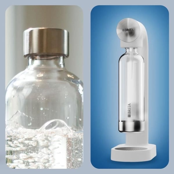 2-pack BRITA-flaskor - För SodaONE-maskin - Kapacitet 1 l - PET