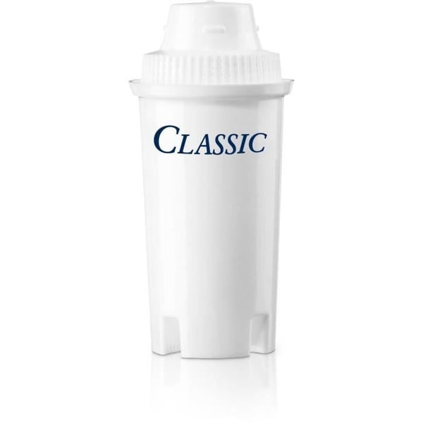 BRITA Classic -suodatinpatruunat - 3 kpl - Vähentää kalkkikertymiä, klooria ja epäpuhtauksia - Valkoinen