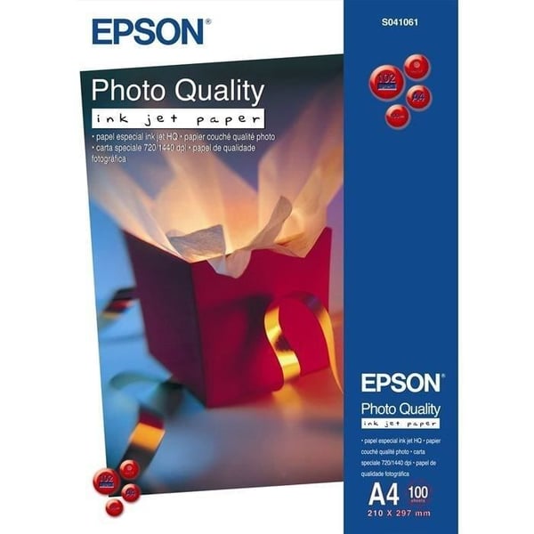 Epson bestruket fotopapper - 100 ark A4 102 g