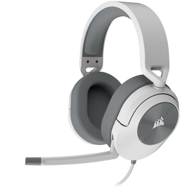 CORSAIR HS55 STEREO Gaming Headset – Vit. 3,5 mm trådanslutet headset