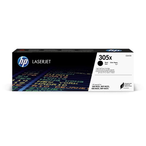 HP 305X svart originaltonerkassett för LaserJet Pro 300/400-skrivare - 4000 sidor