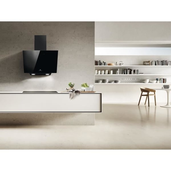 Sort dekorativ emhætte - A - CONTINENTAL EDISON CEHD6065B - L60 cm