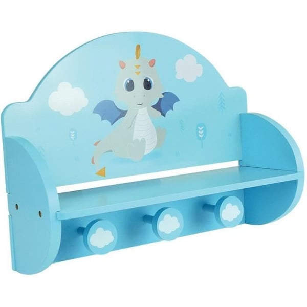 FUN HOUSE Léon draken 713338 KLÄDHYLLA Mått: ± H. 33 x B. 46 x D. 15 cm för barn