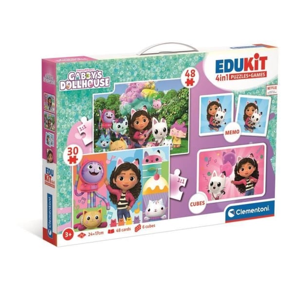 Edukit 4 i 1 Gabby och det magiska huset CLEMENTONI Edukit 4 i 1 Gabby och det magiska huset CLEMENTONI