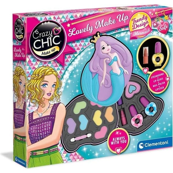 Clementoni - Crazy Chic - Mermaid Makeup Palette - 2 Ögonskuggspaletter