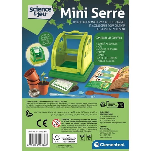 CLEMENTONI Mini kasvitieteellinen kasvihuone