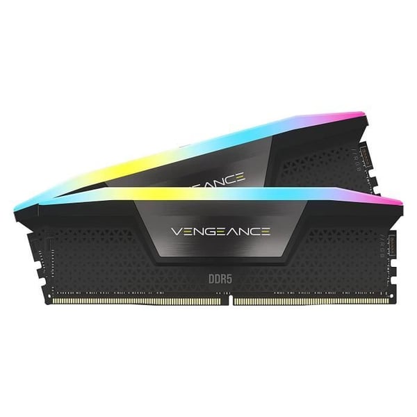 RAM-hukommelse - CORSAIR - Vengeance RGB DDR5 - 32GB 2x16GB DIMM - 6000MT/s - Intel XMP - 1.40V - Sort (CMH32GX5M2E6000C36)
