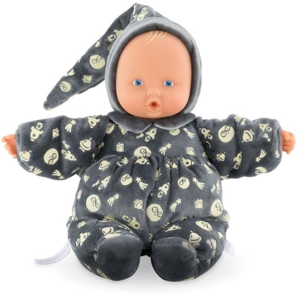 Min Doudou COROLLE - Babipouce lyser i natten - 28 cm - vaniljdoft - från födseln