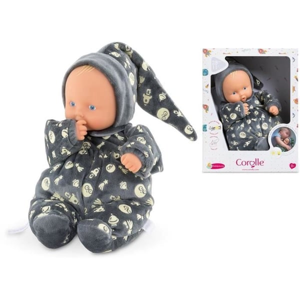 Min Doudou COROLLE - Babipouce lyser i natten - 28 cm - vaniljdoft - från födseln