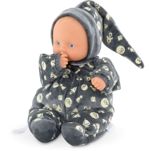 Min Doudou COROLLE - Babipouce lyser i natten - 28 cm - vaniljdoft - från födseln