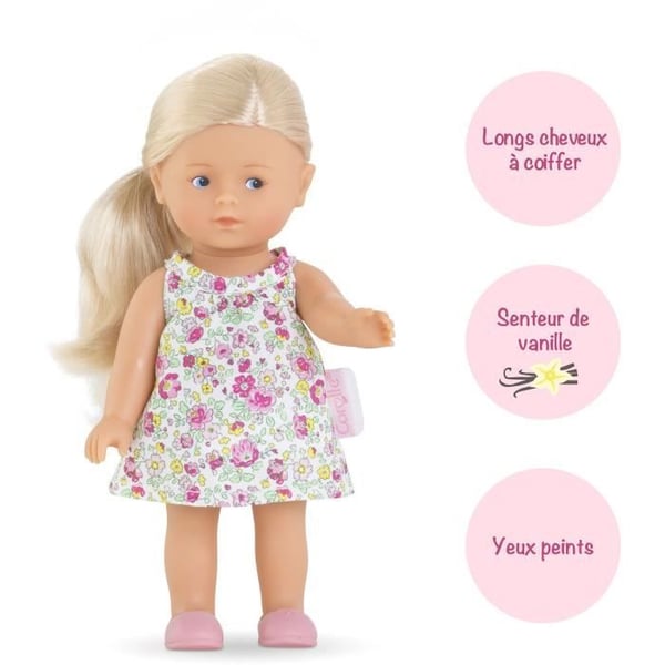 Rosy's Mini World Dukkeæske - COROLLE - Mine Minis Corollines - Fra 3 år