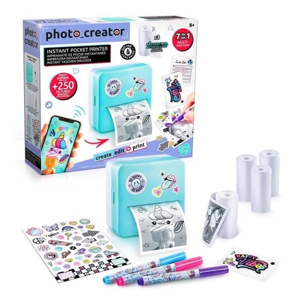 Canal Toys - Photo Creator Instant Pocket Printer - Termisk och ekonomisk utskrift - CLK 017 Canal Toys - Photo Creator Instant Pocket Printer - Termisk och ekonomisk utskrift - CLK 017