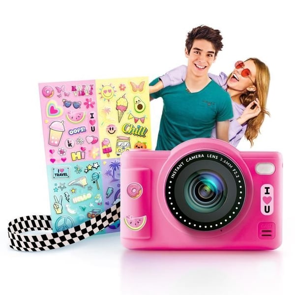 Canal Toys - Fotoskaber - Digitalkamera i lyserød farve - Med 8 GB SD-kort inkluderet - CLK 042
