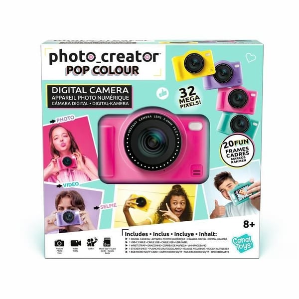 Canal Toys - Fotoskaber - Digitalkamera i lyserød farve - Med 8 GB SD-kort inkluderet - CLK 042