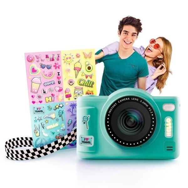 Canal Toys - Fotoskaber - Pop Digitalkamera Grøn Farve - Med 8GB SD-kort inkluderet - CLK 043