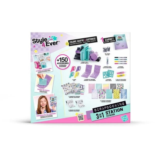 Canal Toys 3 i 1 Scrapbooking Studio Style 4 Ever - Personifiera anteckningsböcker och dekor