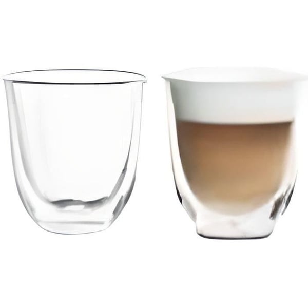 Cappuccino-kupin setti - DELONGHI - Tuplaseinäinen - 19 cl Cappuccino-kupin setti - DELONGHI - Tuplaseinäinen - 19 cl