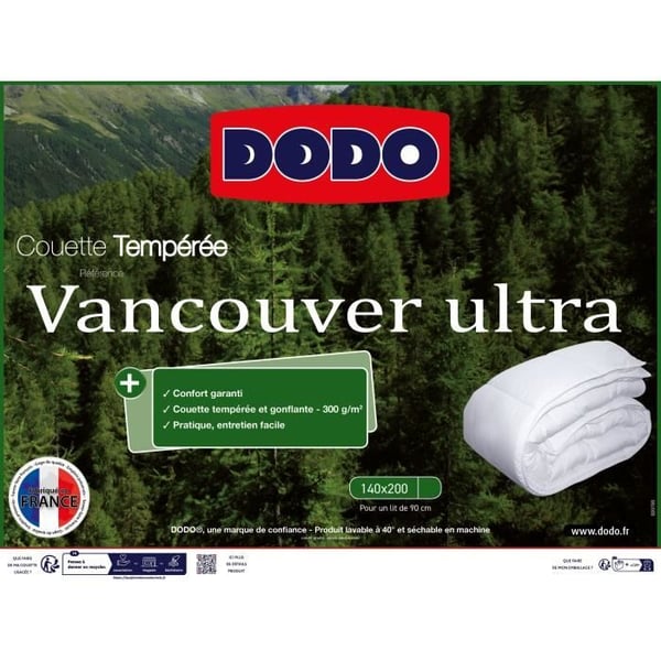 VANCOUVER DODO dynebetræk - 140x200 cm - Ultratempereret