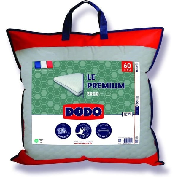 Le Premium DODO Kudde - 60x60 cm - Minnesskum - Avtagbart överdrag