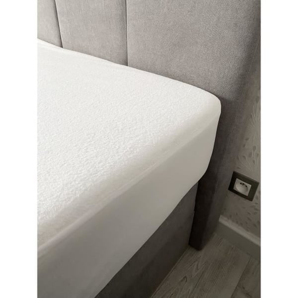 Absorberende madrasbeskytter - 140x190 cm - Bomuld - Mod støvmider